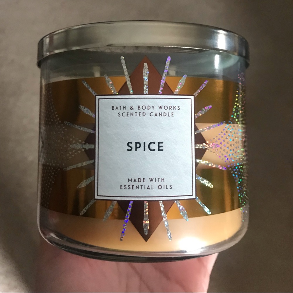3 wick Bath & Body Works candle SPICE